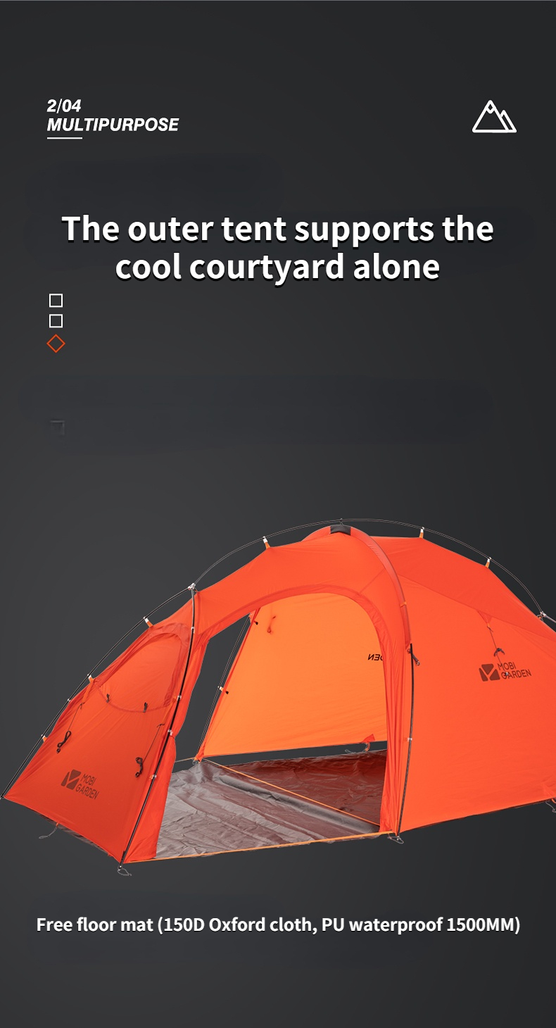 Cheap Goat Tents Mobi Garden Nature Hike Camping Tent Outdoor Light Riding Ultra light Professional Portable Lightweight Tent One Room One Hall   